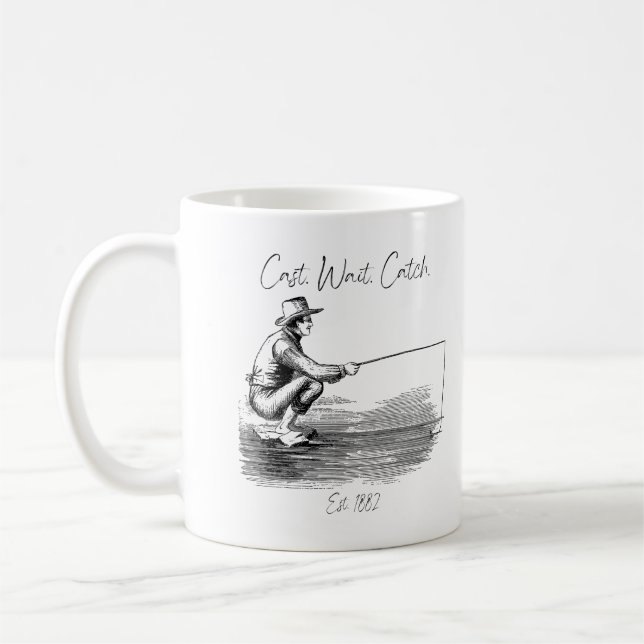 Taza De Café Lanzar. Esperar. Atrapar (Izquierda)