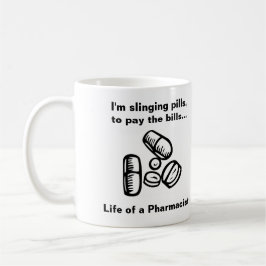 Taza De Café Lanzar píldoras con una honda para pagar las