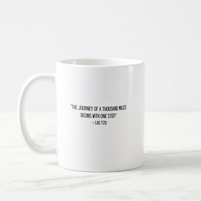 Taza De Café Lao Tzu Motivational Coffee Mug (Izquierda)