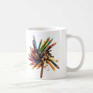 Taza De Café Lápices coloreados artistas del aceite