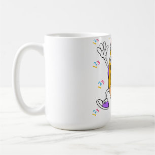 Taza De Café Lápiz amistoso diseño de vuelta al cole.