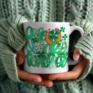 Taza De Café Lápiz de herradura "Un profesor afortunado" de mod