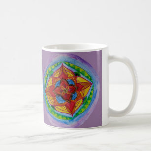 Taza De Café Lápiz de Mandala Dibujar blanco Mug clásico de 11
