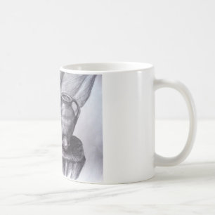Taza De Café Lápiz de vida residual Dibujo clásico Mugre blanca