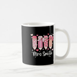 Taza De Café Lápiz del Día de San Valentín para la profesora Sr