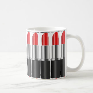 Taza De Café Lápiz labial rojo