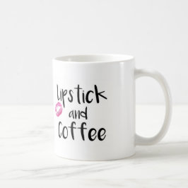 Taza De Café Lápiz labial y café