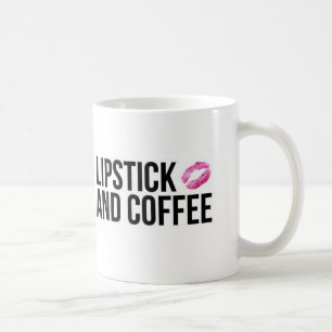 Taza De Café Lápiz labial y café