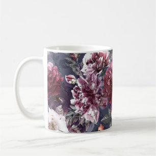 Taza De Café lápiz vintage floral colorido patrón sin costura