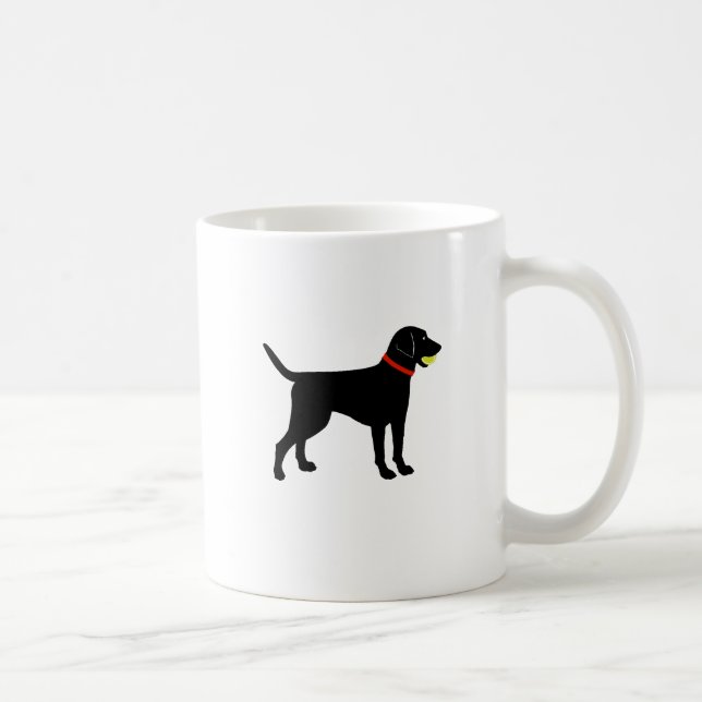 Taza De Café Larador Fetch, Black Lab ball (Derecha)