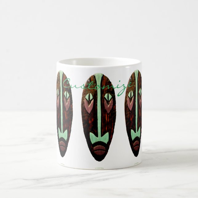 Taza De Café Larga máscara tiki Thunder_Cove (Centro)