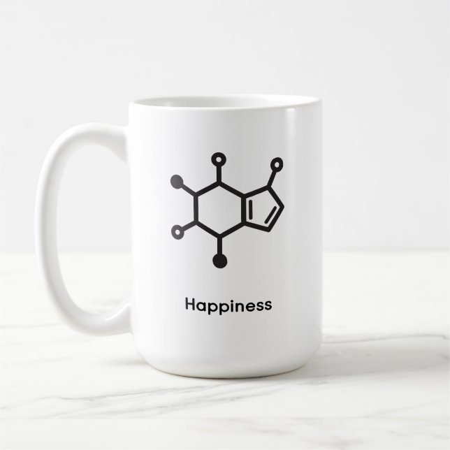 Taza De Café Large Mug - Caffeine = Happiness (Izquierda)