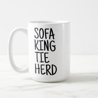 Taza De Café Large Mug - Sofa King Tie Herd