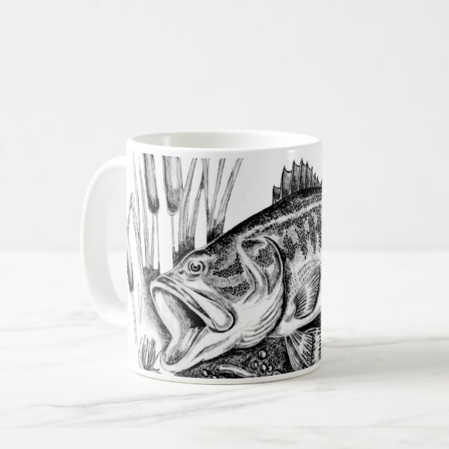 Taza De Café Largemouth bass (Anverso izquierdo)