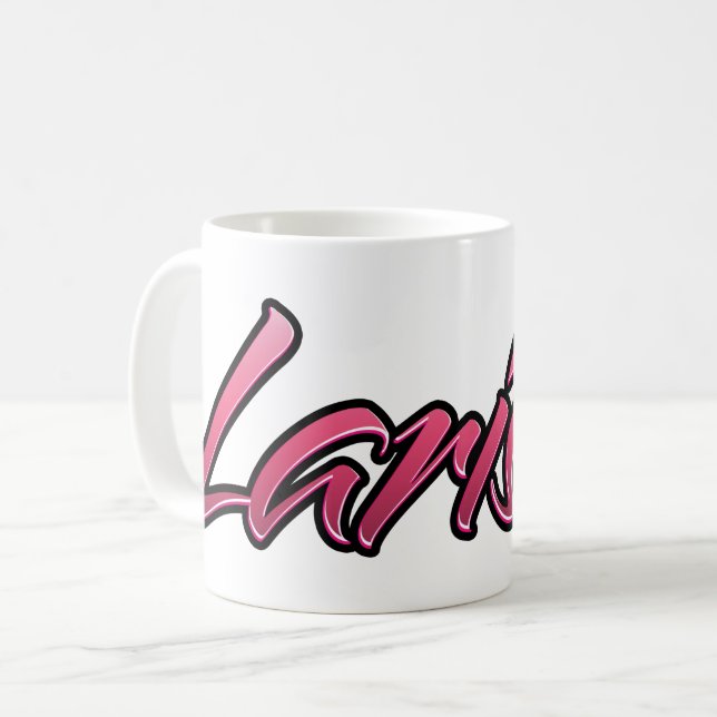 Taza De Café Larissa faded pink Tasse Teetasse Kaffeetasse (Anverso izquierdo)