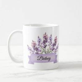 Taza De Café Larkspur Personalizado de Flor de Nacimiento de Ju