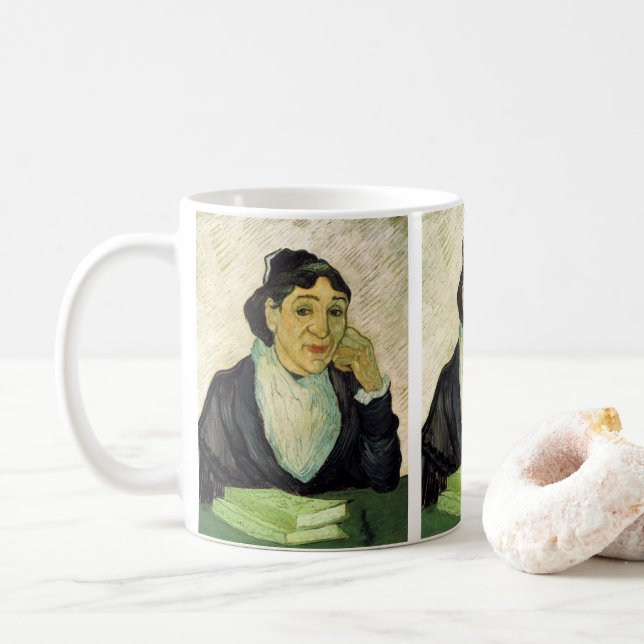 Taza De Café L'Arlesienne (Madame Ginoux) de Vincent van Gogh (Con donut)