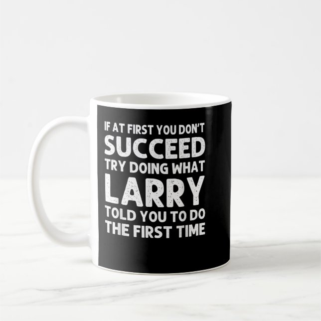 Taza De Café LARRY Gift Name Personalized Birthday Funny Christ (Izquierda)