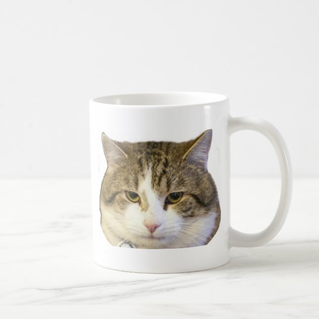 Taza De Café Larry la cara del gato del Downing Street (Derecha)