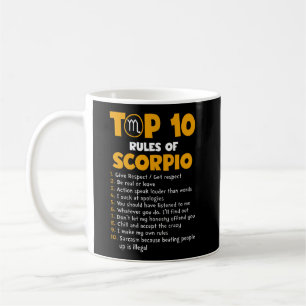 Taza De Café Las 10 mejores reglas de los regalos de cumpleaño