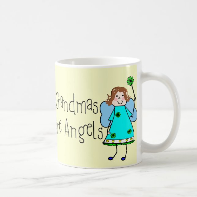 Taza De Café Las abuelas son regalos de los ángeles (Derecha)