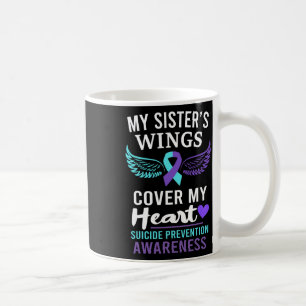 Taza De Café Las alas de mi hermana cubren carrera de concienti