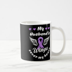 Taza De Café Las alas de mi Husnd cubren mi corazón Conciencia