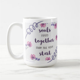 Taza De Café las almas se fusionaron desde el principio