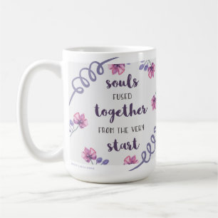 Taza De Café las almas se fusionaron desde el principio