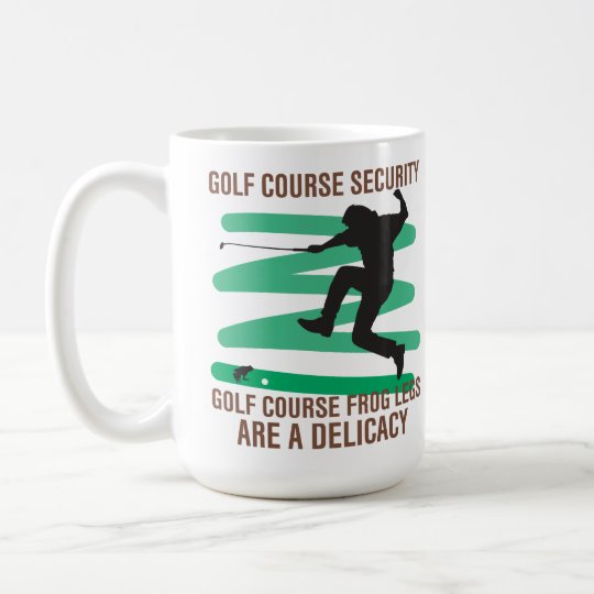 Taza De Café Las ancas de rana de la seguridad del campo de