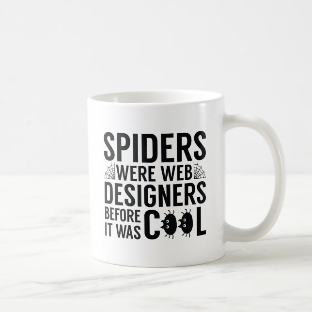 Taza De Café Las arañas eran diseñadores web (Derecha)