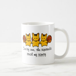 Taza De Café Las ardillas me roban la cordura
