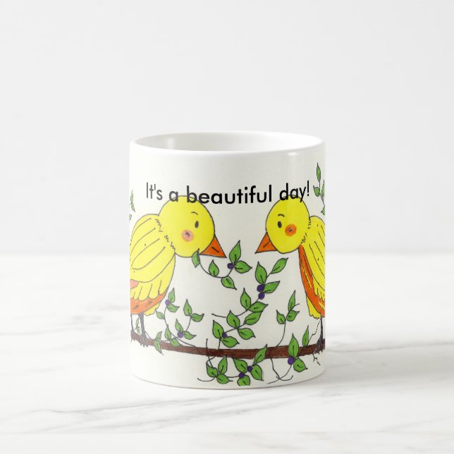 Taza De Café Las Aves En Los Árboles (Centro)