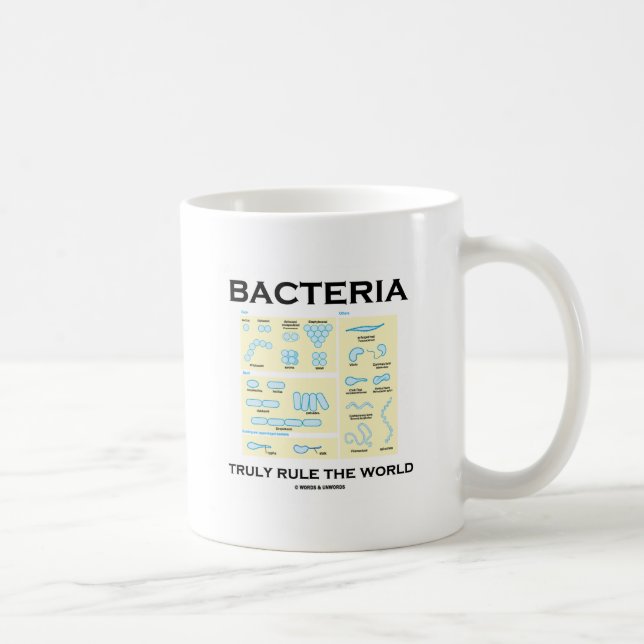 Taza De Café Las bacterias gobiernan verdad el mundo (la (Derecha)