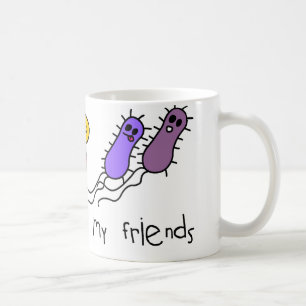 Taza De Café Las bacterias son mis amigos