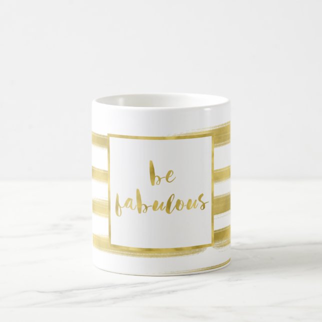 Taza De Café Las Bandas De Glitz Gold Son Fabulosas (Centro)