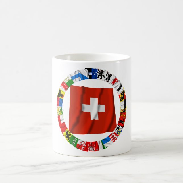 Taza De Café Las banderas de los cantones de Suiza (Centro)