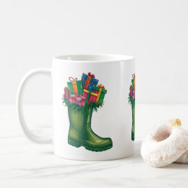 Taza De Café Las Botas Nuevas de Santa
