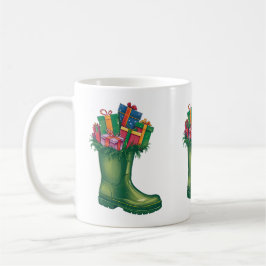 Taza De Café Las Botas Nuevas de Santa
