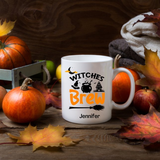 Taza De Café Las brujas divertidas producen Halloween personali (Subido por el creador)