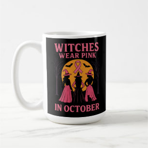Taza De Café Las brujas llevan soporte rosa de octubre