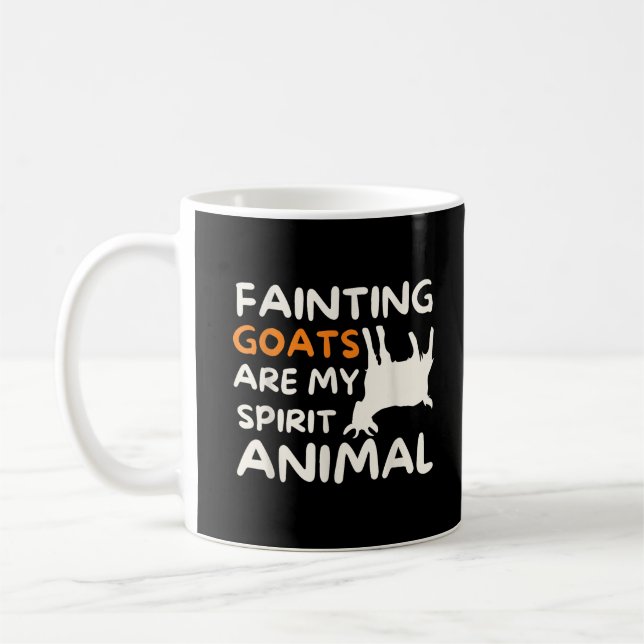 Taza De Café Las Cabras Desmayadas Son Mi Espíritu Animal Graci (Izquierda)