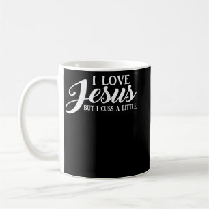 Taza De Café Las Camisetas Cristianas Que Amo A Jesús, Pero Me