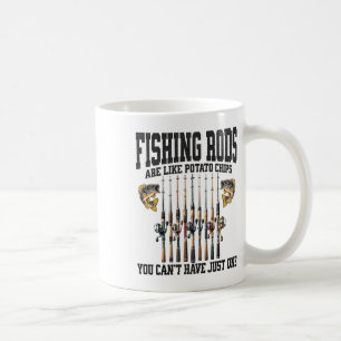 Taza De Café Las cañas de pescar son como las papas fritas no p