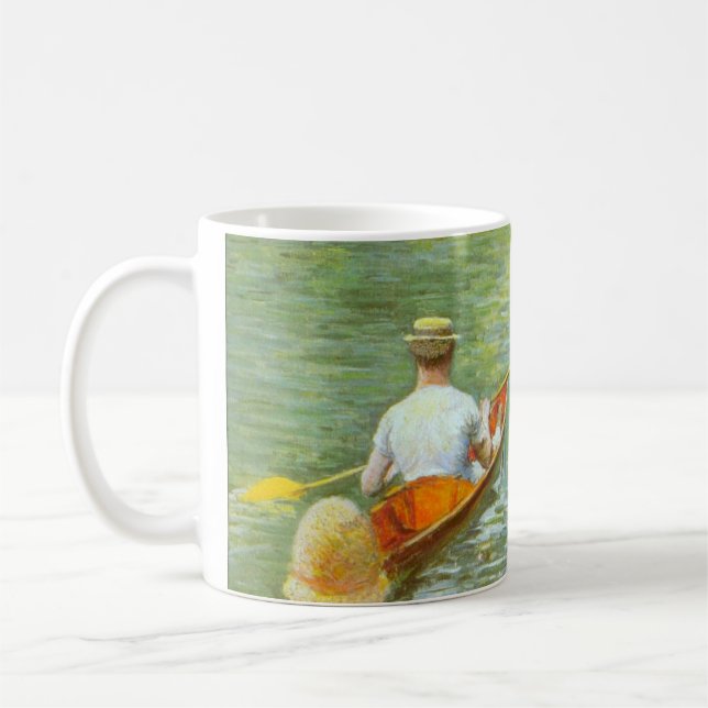 Taza De Café Las canoas, personajes de Gustave Caillebotte (Izquierda)