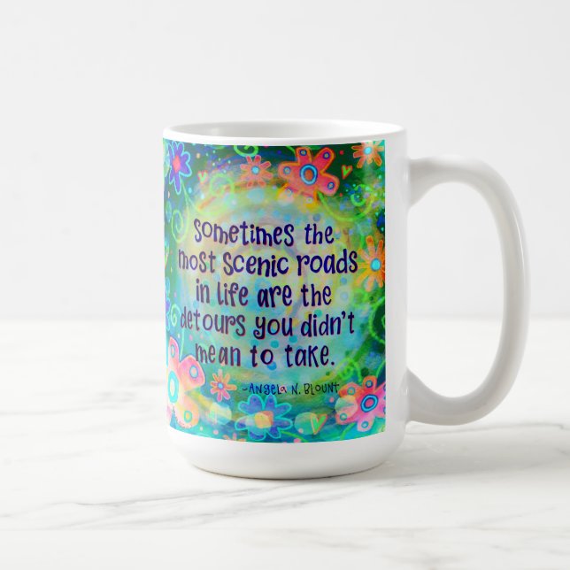 Taza De Café Las carreteras escénicas de la vida (Derecha)