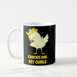 Taza De Café Las chicas cavan mis rizos, pequeño camisón camisó