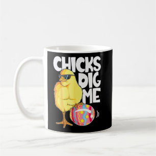 Taza De Café Las chicas me engañan con la curiosa caza de huevo