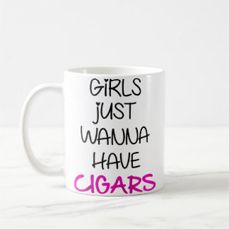 Taza De Café Las chicas solo quieren puros Sotl Cigar Béisbol