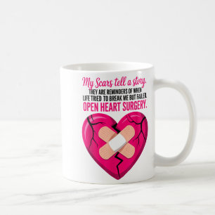 Taza De Café Las Cicatrices de la Cirugía a Corazón Abierto Cue